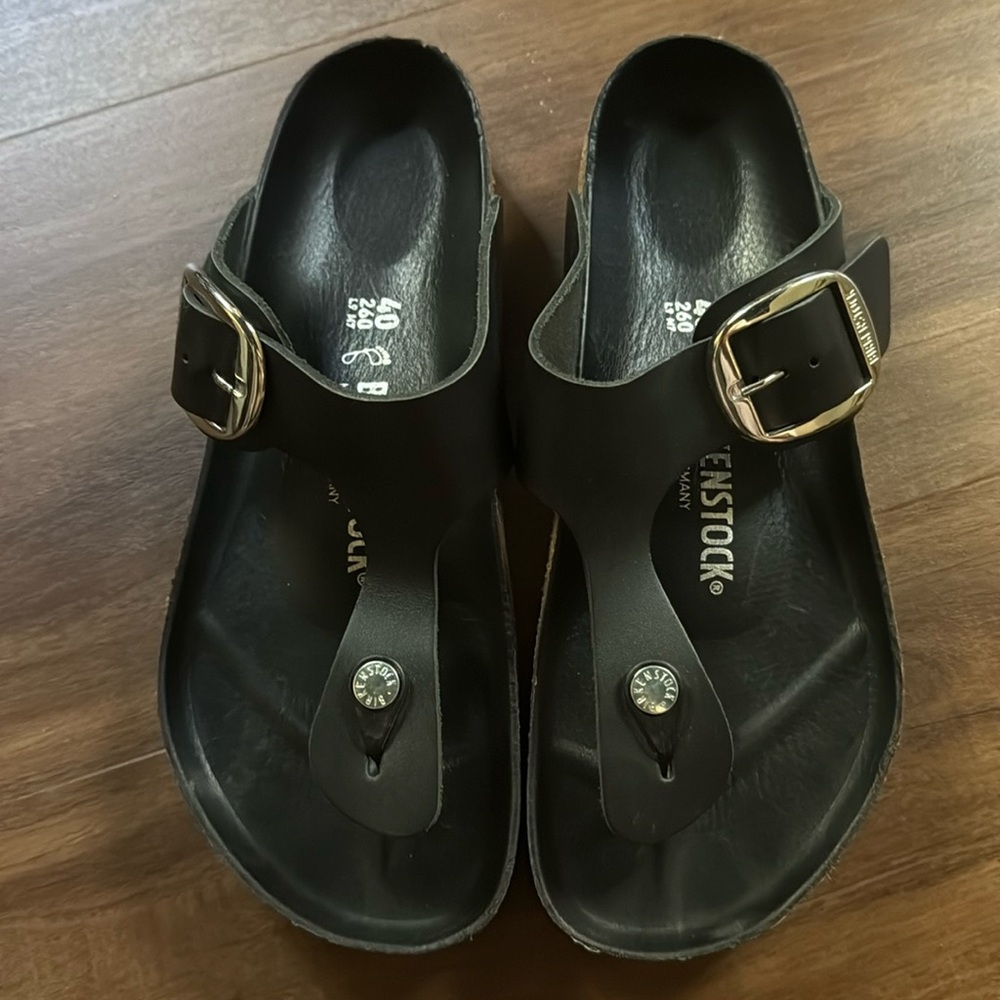 New Women's Birkenstock Gizeh Big Buckle Sandals Size 9